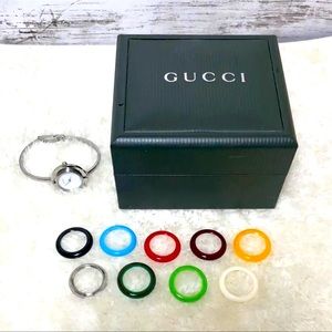 GUCCI vintage RARE collectable watch bracelet with changing color beze…